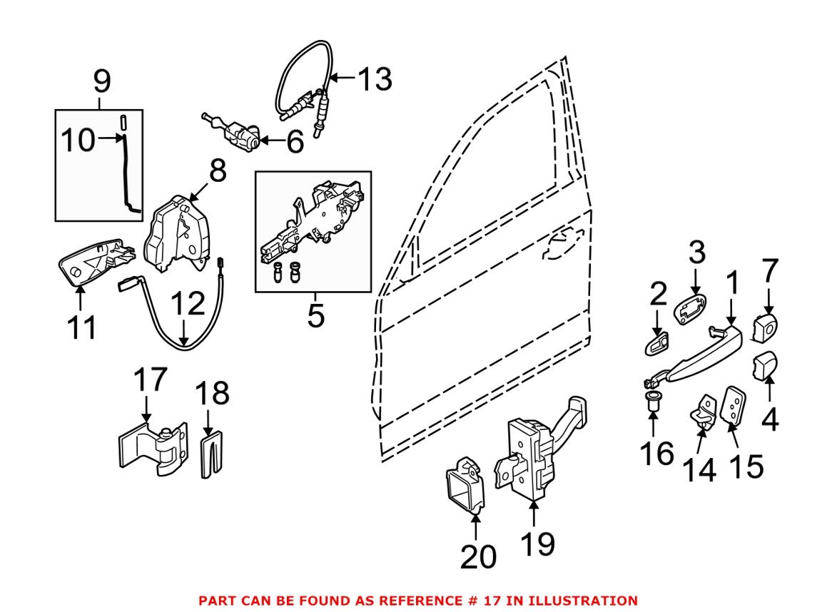 BMW Door Hinge 41517046055